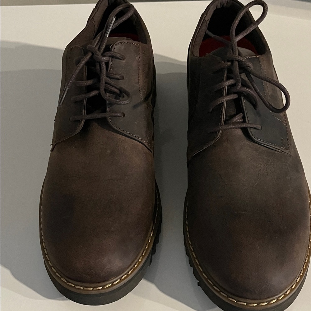 ROCKPORT trutec Brown Leather Oxfords Size 9.5‎